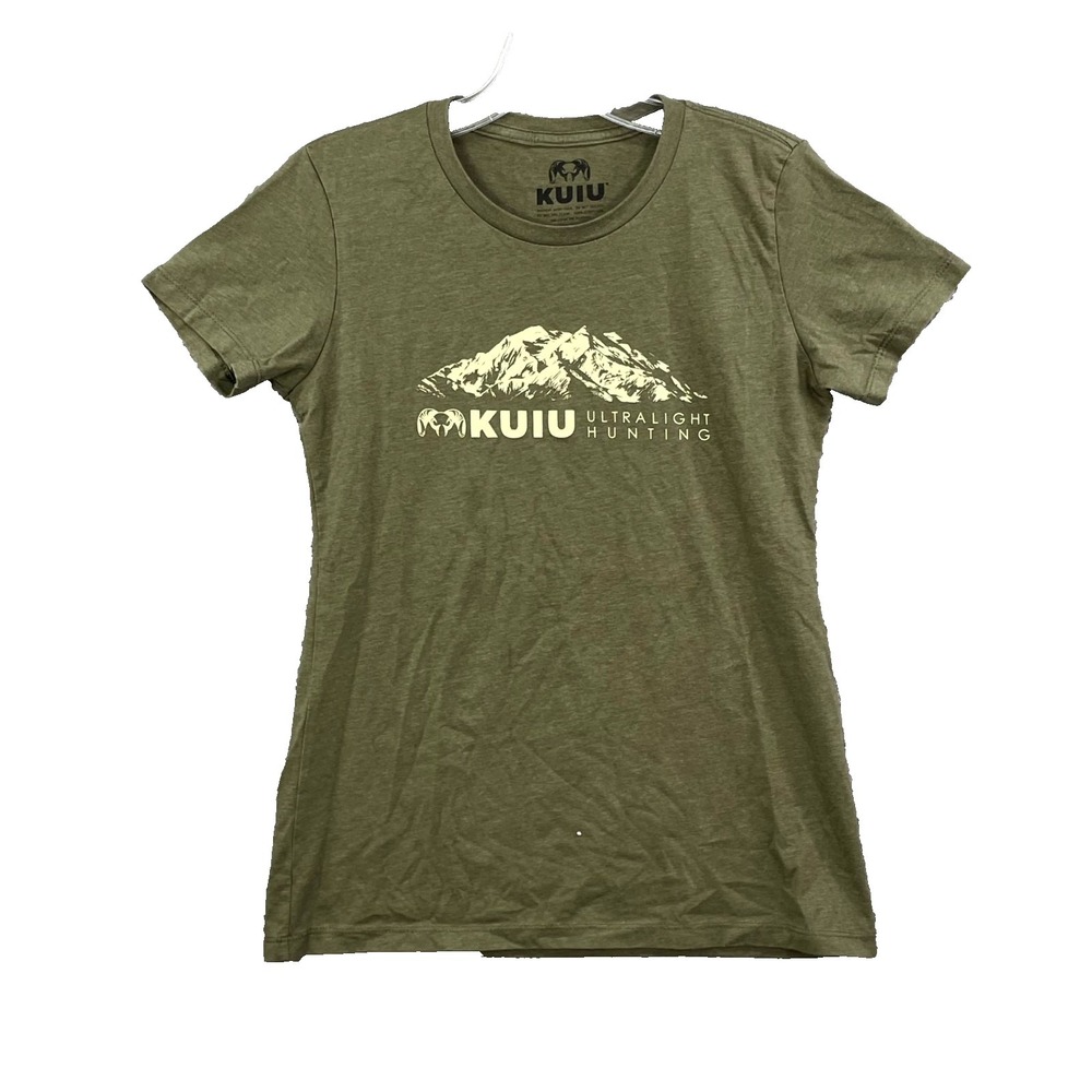 Kuiu Ultralight Hunting T Shirt Womens Medium Olive Green Graphic Hike Outdoor